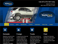 Tablet Screenshot of mastertechplano.com